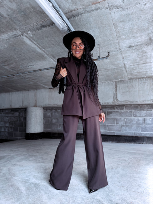 Komplekts "INTENSE 22666" - veste + bikses - CHOCO